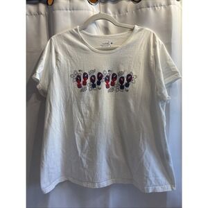 4th Of July America Independence Memorial Day Flip Flops White T-Shirt 2X